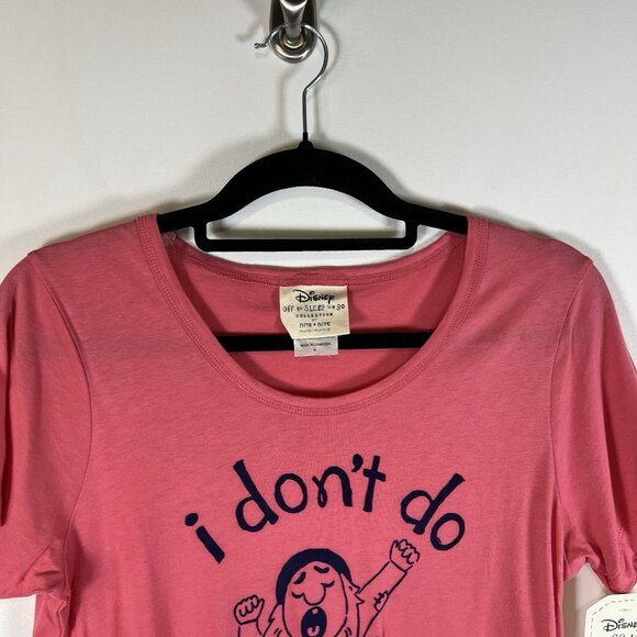 NWT Disney Munki Munki M Seven Dwarfs I Dont Do Morning Pajama Shirt Top - Picture 2 of 9